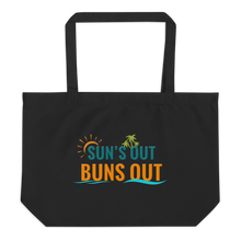 Sun's Out Buns Out Large Tote Bag
