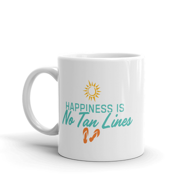 Happiness Is No Tan Lines Mug
