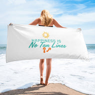 Happiness is No Tan Lines Towel